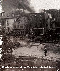 Rink fire, rear of 390 Main Street, July 21, 1900