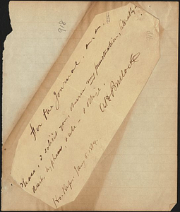 Letter written by A.H. Bullock, 1864