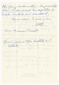 Letter from Herbert B. Ehrmann to Francis Russell, August 3, 1960