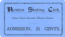 Newton Skating Club Admission Card