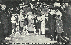 Salem Fire of 1914, Feeding Homeless Children