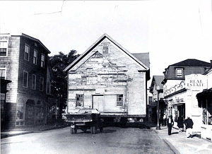 Moving of the Cutler barn, Albion Street, July 15, 1948
