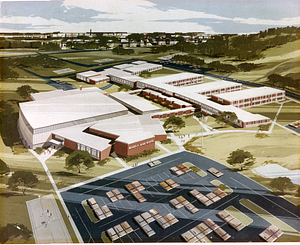 Beverly High School architect's rendering
