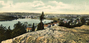 [Crystal Lake and Wakefield from Hart's Hill, Wakefield, Mass.]