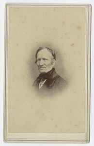 Edward Hitchcock, portrait, facing left, circa 1859