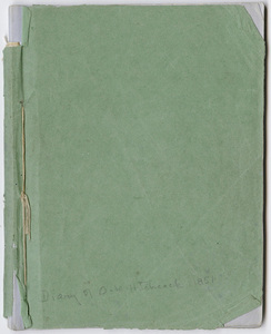 Orra White Hitchcock diary, 1854