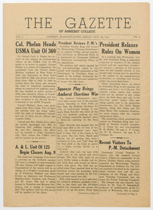 The gazette of Amherst College, 1943 July 30