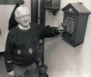 Checking a fire alarm box