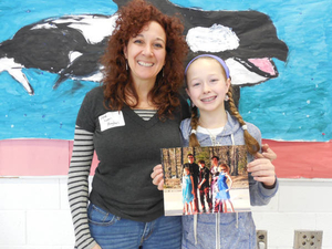 Karen Hughes and Zoe Hughes at the Wayland Mass. Memories Road Show