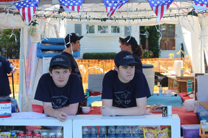 Boy Scout Troop 126--4th of July booth