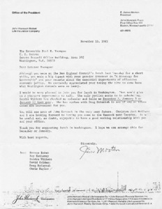 Letter to Paul E. Tsongas from Jim Morton