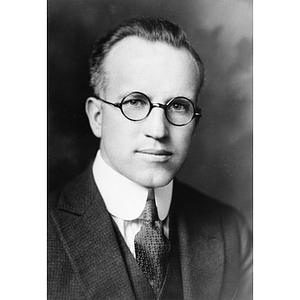 Head and shoulders of President Carl S. Ell