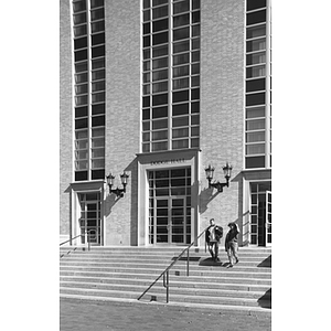 Exterior shot of the front of Dodge Hall