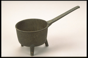 Bell Metal Pot with Three Legs and Long Handle