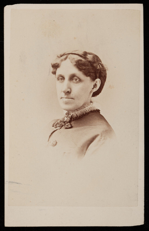 Studio portrait of Louisa Alcott, Boston, Mass., ca. 1869-1872
