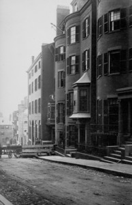 Somerset Street looking towards Hampton Place Church, Boston, Mass., undated
