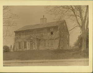 Exterior view of the Parson Gay House, Hingham, Mass., undated