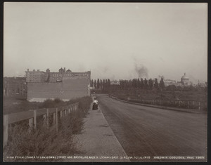 View from corner of Lansdowne Street and Brookline Avenue, looking east, 3:45 p.m., Boston, Mass., October 12, 1909