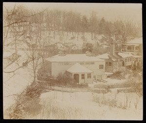 Exterior view of Frederick Law Olmsted Estate showing the firm's offices, Brookline, Mass., c. 1895.