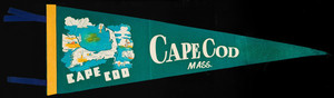 Pennant: Cape Cod (large; green, yellow, and blue)