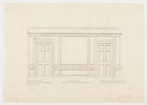 Mrs. Sturgis' room elevation, 1/2 inch scale, residence of F. K. Sturgis, "Faxon Lodge", Newport, R.I.