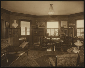 Wigglesworth House, 303 Adams Street, Milton, Mass., possibly library