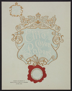 Elite cover papers, designed and executed by Griffith, Axtell & Cady Co., embossers, Holyoke, Mass., undated