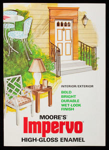 Moore's Impervo High-Gloss Enamel, interior/exterior, Benjamin Moore & Co., Montvale, New Jersey