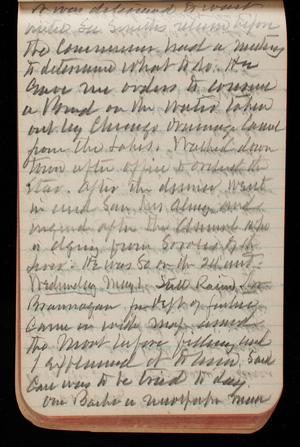 Thomas Lincoln Casey Notebook, March 1895-July 1895, 071, it was delivered to [illegible]