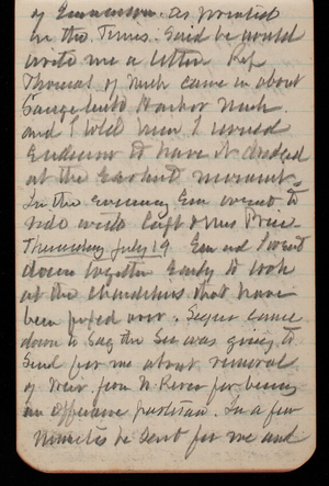 Thomas Lincoln Casey Notebook, July 1894-November 1894, 06, of [illegible] in the Times