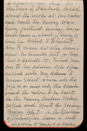 Thomas Lincoln Casey Notebook, January 1890-February 1890, 54, to speak of my case. Mr.