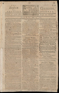 The Boston-Gazette, and Country Journal, 24 May 1773