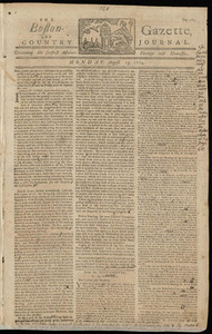 The Boston-Gazette, and Country Journal, 15 August 1774