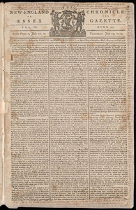 The New-England Chronicle: or, the Essex Gazette, 27 July 1775