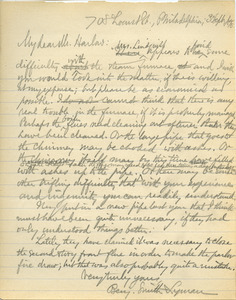 Letter from Benjamin Smith Lyman to Mr. Harlow