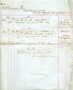 Smith, Archer and Company account statement