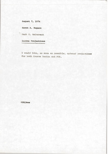 Memorandum from Mark H. McCormack to Scott A. Rogers