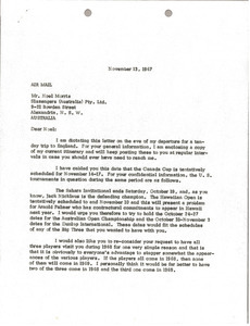 Letter from Mark H. McCormack to Noel Morris