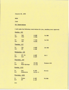 Memorandum from Judith A. Chilcote to Mark H. McCormack