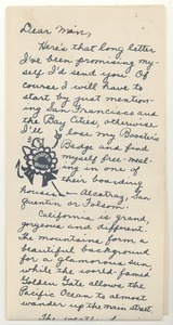 Form letter from Robert E. Dillon to Mary Dillon
