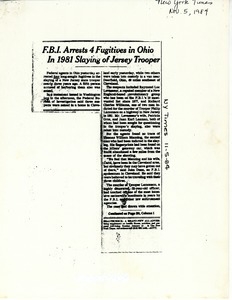 FBI arrests 4 fugitives in Ohio in 1981 slaying of Jersey trooper