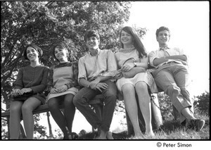 Peter Simon (center) with friends
