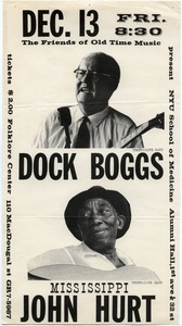 The Friends of Old Time Music: Dock Boggs -- Mississippi John Hurt