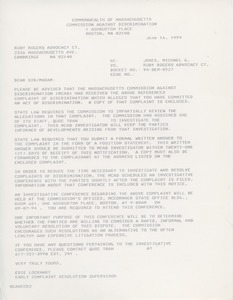 Letter from Edie Lockhart to Judi Chamberlin