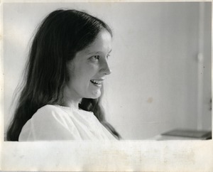 Susan Mareneck: portrait in profile, Montague Farm Commune