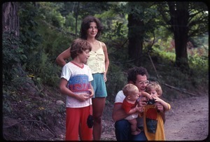 Dan and Nina Keller with their three children, Wendell Farm Commune