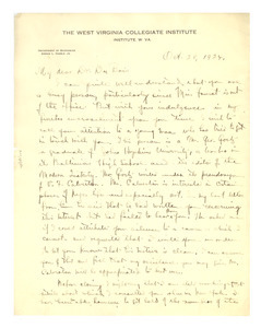 Letter from Abram L. Harris, Jr. to W. E. B. Du Bois