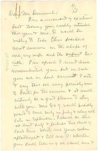 Letter from W. E. B. Du Bois to unidentified correspondent