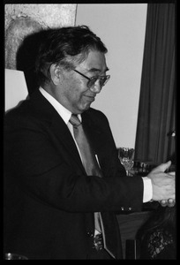 Hui-Ming Wang: informal portrait, at the book party for Robert H. Abel