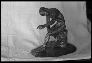 Eugene Terry sculpture of a seated man